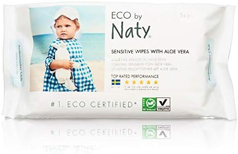 Нати Еко-Чувствителни Марамчиња За Бебиња Со Алое-Повторно Запечатлив Врв-56 кт