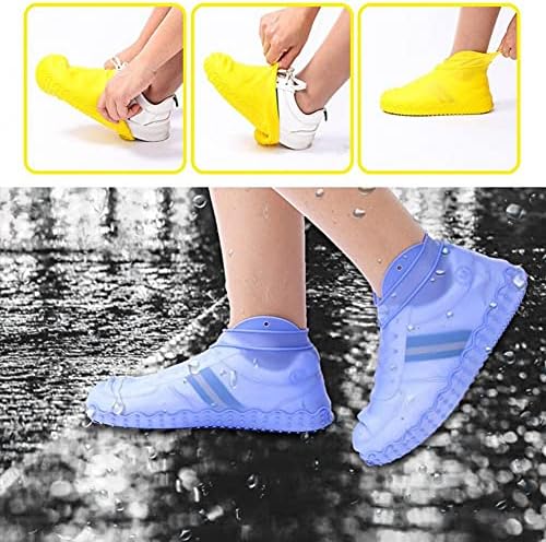 Силиконски Чевли За Повеќекратна Употреба Водоотпорни Машки Чевли Отпорни На Дожд Покриваат Дожд Нелизгачки
