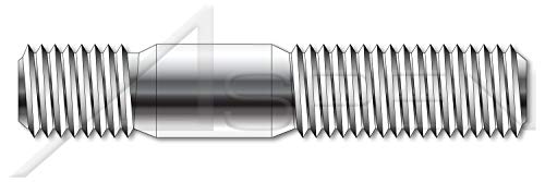 M20-2,5 x 45mm, DIN 938, метрика, столпчиња, двојно завршување, завршен крај 1,0 x дијаметар, не'рѓосувачки челик A4