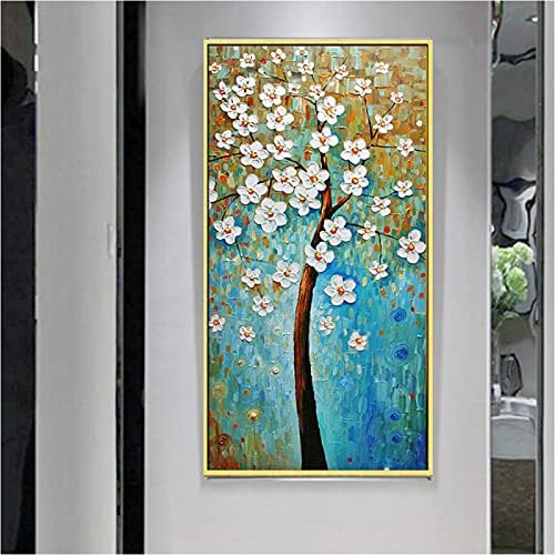 Рачно изработено масло сликарство на платно wallидна уметност 3Д цветна апстрактна слика среќна дрво модерна рака насликана