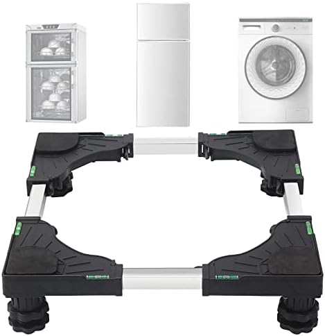 Мини штанд за фрижидер, прилагодлива основа за мијалник и фен со 4 силни стапала, мултифункционални мијалник и подножје за миење