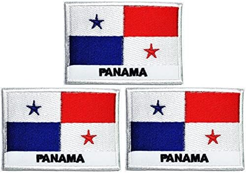 Кленплус 3 парчиња. 1. 7Х2, 6 ИНЧИ. Панама Знаме Лепенка Тактички Воен Плоштад Облик Знаме Везени Закрпи Земја Знаме Налепници