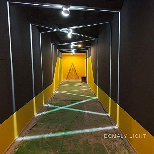 Модерен 9w LED Ѕид Светилка, Алуминиумска Легура Отворено Водоотпорен Креативни Декоративни Ѕид Светлина, 360° Линеарно Осветлување Скали За Дневна Соба, Спална Соба,