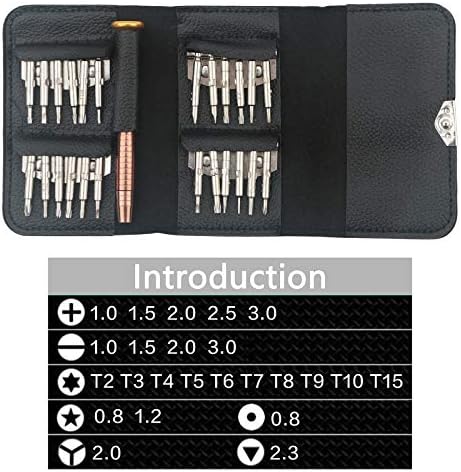Мини 25 во 1 магнетна вшмукување прецизен паричник тип прецизен шрафцигер постави алатка за одржување на електроника за мобилен