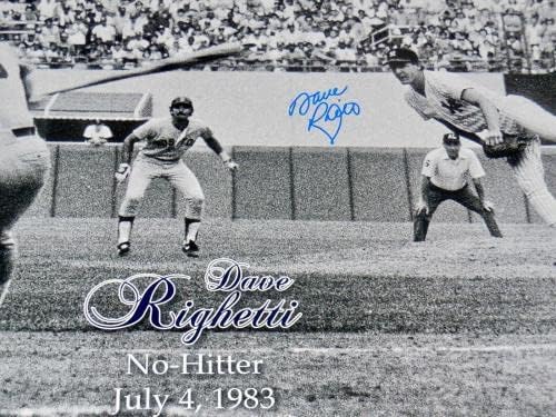 Дејв Ригети автограмираше 16x20 Фотографија - Холограм на лисја! - Автограмирани фотографии од MLB