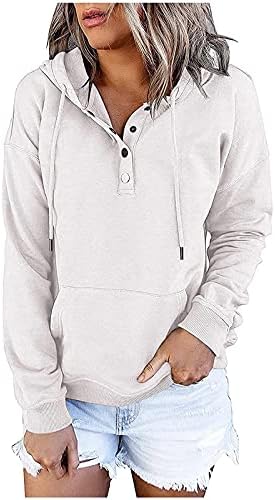 Џемпери за жени качулка пулвер мачка уво пуловер, печатен џемпер за печатење џемпер со долги ракави блуза плус големина