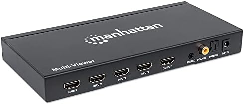 Менхетен 1080p 4 Порта HDMI Мултивиевер Прекинувач Со IR Далечински Управувач-Поврзува 4 Hdmi Аудио / Видео Извори Што ќе бидат Прикажани на 1