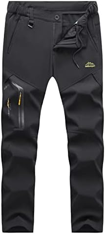 Мажи ги следат панталоните високи зимски еластични јакни од половината плус кадифено зашивање водоотпорен планинарски патент панталони