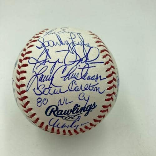 1980 година Филаделфија Филис екипа на Светската серија потпиша бејзбол фанатици - автограмирани бејзбол