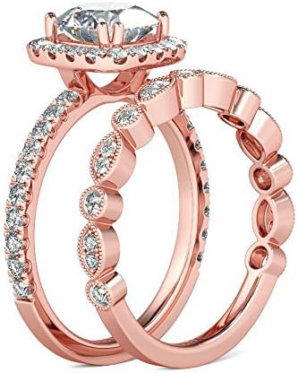 2023 Нов ринг-дама за ангажирање додатоци за мода сет цирконија креативен прстен 2-во-1 прстен прстен молитвен прстен