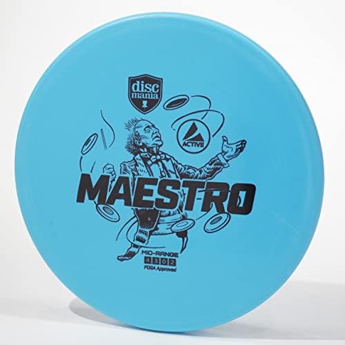 Discmania Active Maestro Midrange Golf Disc, изберете тежина/боја [Печат и точна боја може да варираат]