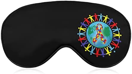 Сакам некој со маска за спиење со аутизам со прилагодлива каиш мека око за затемнување на затемнување за следење за патување