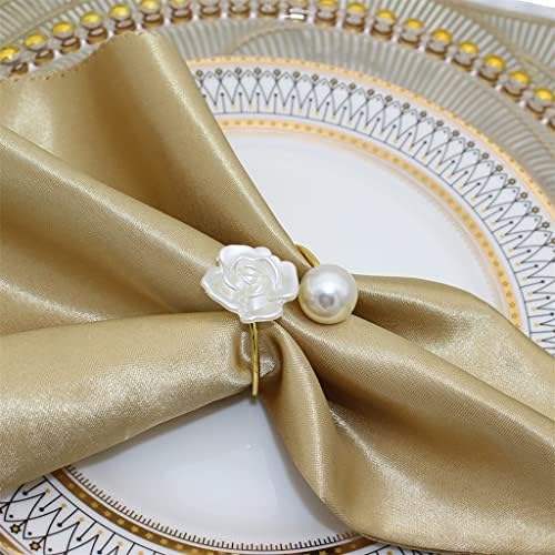 DHDM салфетка прстен цвет бисер дизајн пешкир за салфета држачи за венчавки за венчавки за вечера