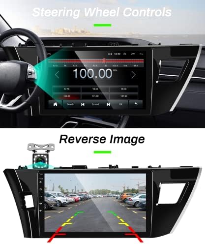 Тојота Корола 2014- Андроид Автомобил Радио Со ГПС Навигација, Римуди 10 инчен Екран На Допир Бенц W204 Автомобил Стерео Со Bluetooth