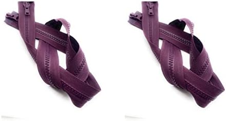 5 обликувана јакна Vislon Ykk 2 -насочен одвојување патент - Изберете ја вашата должина - Боја: Виолетова 353 - Направено во Соединетите