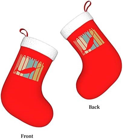 Cutedwarf гроздобер стил Нарвал Кристама чорапи Божиќни украси на дрво Божиќни чорапи за Божиќни празнични забави подароци 18-инчи