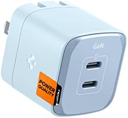 Spigen Gan III 352 35W 2 Порта Компактен преклопен двојна USB C полнач PD PD PPS Брз полнење блок за полнење за iPhone 14 Pro Max