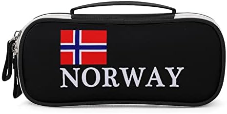 Норвешка Национална гордост со висок капацитет Пенкал за молив, преносен носат торбичка за складирање на торбичка за шминка