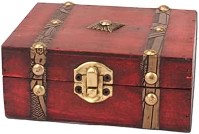 ЗЦМЕБ Обетки Кутија За Складирање Домашни Материјали Ретро Дрвена Кутија За Накит Кутија За Мали Куфери