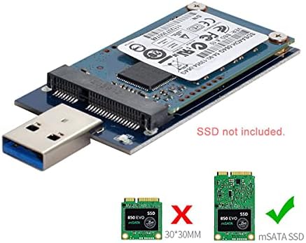 ЧЕНЈАНГ USB 3.0 До Msata SSD Хард Диск Кутија Мини PCI-е 1.8 mSATA 52Pin Прилог Адаптер