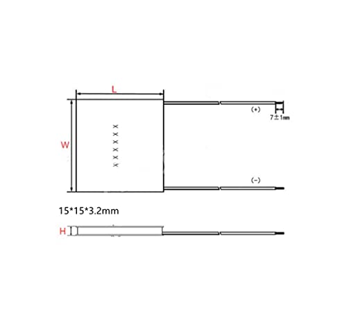 TES1-03104 15x15x3.2mm 3.7V 4A 8.2W мини термоелектрична ладна плоча најмала термоелектрична подлога за ладење ладилник