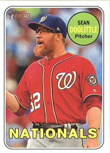 2018 Топс Херитиџ 315 Шон Долитлт Вашингтон Национал Бејзбол картичка