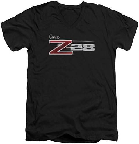 А & Е дизајнира маица Chevy Chevy Camaro Z28 Logo Slim Fit V-Neck Burtic