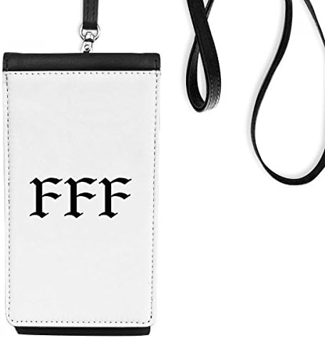 Бес на единечна уметност деко подарок моден телефон паричник чанта што виси мобилна торбичка црн џеб