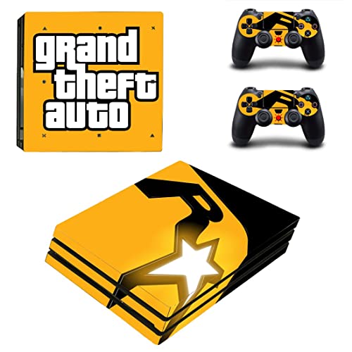 За PS5 Disc - Game Grand GTA Theft и Auto PS4 или PS5 налепница за кожа за PlayStation 4 или 5 конзола и контролори Декал Винил ДУЦ