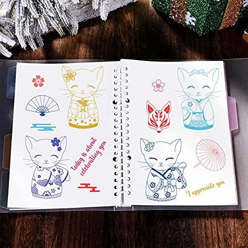 Глобленд Кимоно мачка чисти марки Транспарентен силиконски печат за правење картички за правење картички и сноп -книги за DIY