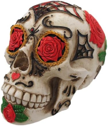 YTC Ден на мртвиот Дод Тетоважа шеќер череп за приказ на главата