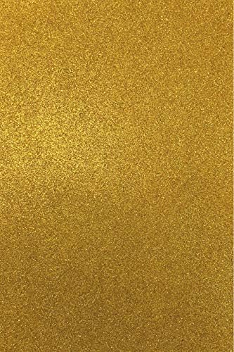 Allgala 12 пакет сјај за пена хартија 8 x 12inch листови-злато-CF85001