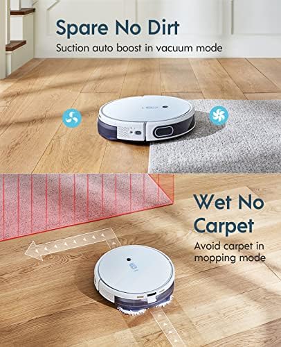 Yeedi Mop Station Pro Robot Vacuum and Mop, само чистење 3 во 1, роботски вакуум со двојна моќност на вртење, вшмукување 3000pa,