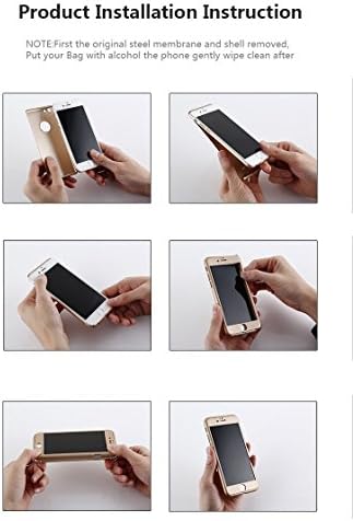 iPhone7 Case Ultra-Thin Full Coverage Coverage Hard Hybrid Plastic со заштитна покривка на куќиште и кожа за Apple iPhone7 4,7 ''