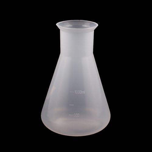 Aexit 2pcs Хемија Мерни Алатки &засилувач; Скали Лабораториска Опрема 1000ml Пластични Конус Мерење Чаши Чаши Згусне Јасно