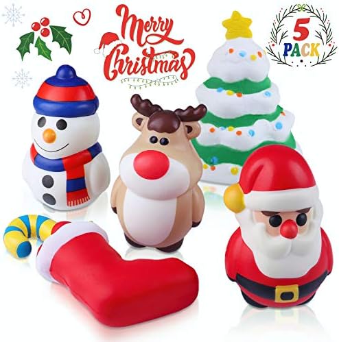 Божиќни играчки со слабини вклучуваат Дедо Мраз, новогодишна елка, ирваси, порибување и снежен човек Каваи, бавно издигнување