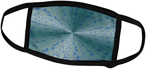 Дизајн на шема на 3Drose Smudgeart - Калеидоскоп шема Fortune Blue - Маски за лице