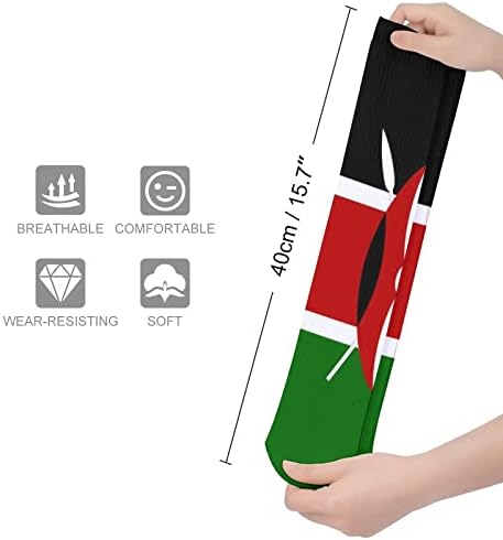 Кениски знамиња чорапи чорапи чорапи дишеат атлетски чорапи чорапи на отворено за унисекс