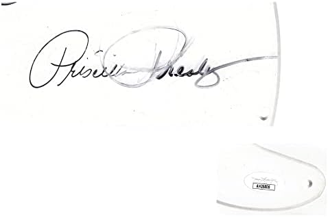 Присила Присли потпиша автограмирана електрична гитара Пикгард Елвис ЈСА АХ26800
