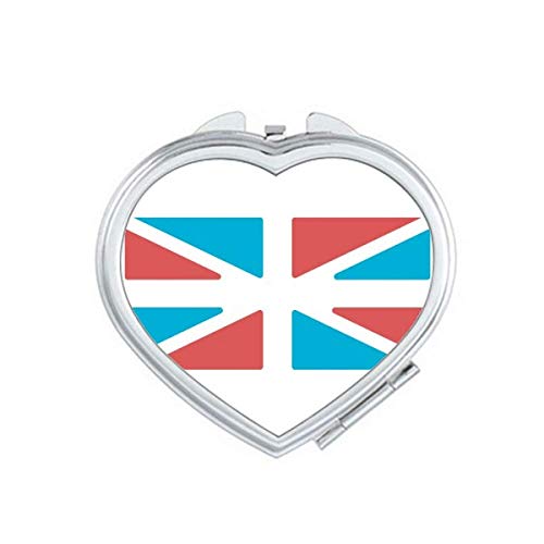 Огледало со знаме на Обединетото Кралство Ретро стил Огледало за зголемување на преносна рачна џебна шминка