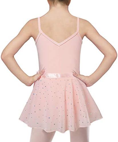 АЛИФИЛНО балетски леотарди за девојки танцуваат фустан со сјајно здолниште на здолниште за отстранлив балерина облека 3-9 години