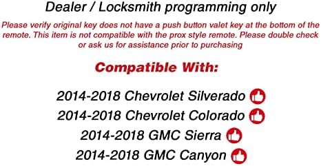 Замена на далечински управувач на автомобили без клуч за влез без клуч за влез за Chevy GMC M3N-32337100