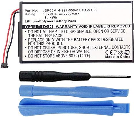 MPF производи 2200MAH SP65M, SP654580, PA-VT65 замена на батеријата компатибилна со Sony PlayStation PS Vita PSV PCH-1001, PCH-1101
