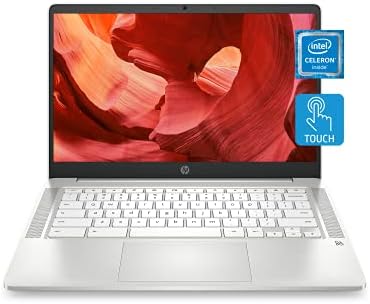 HP Chromebook 14 Лаптоп, Intel Celeron Процесор, 4 GB RAM МЕМОРИЈА, 32 GB eMMC, 14 HD Екран На Допир, Chrome OS, Веб Камера &засилувач; Двојна