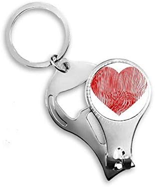 Прст отпечаток на Денот на вineубените, срцев нокти прстен клуч за шишиња со шишиња со шишиња со шише