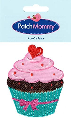 Patchmommy Cupcake Patch, Iron On/Sew - Applikes за деца деца