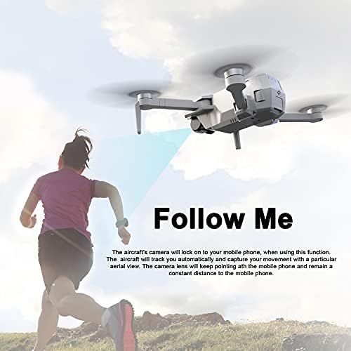 Contixo F31 Pro Pocket Drones со камера за возрасни 2.5K UHD WiFi камера, FPV квадкоптер, преклопување, 25 време на летање, следете