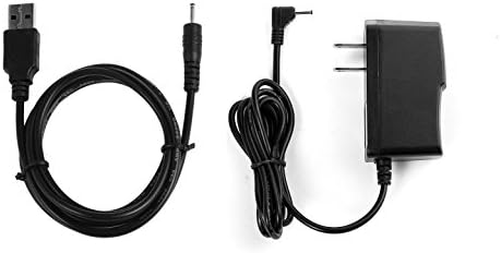 Chable за замена на NICETQ HOME Wall AC Адаптер за напојување + DC USB кабел за полнење за RCA 10 Viking Pro RCT6303W87 / RCT6303W87DK