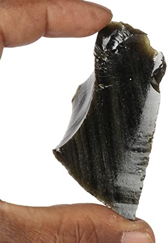 GemHub црна опсидијанска природна груба 197,90 КТ лековити кристално црно опсидијан лабав скапоцен камен