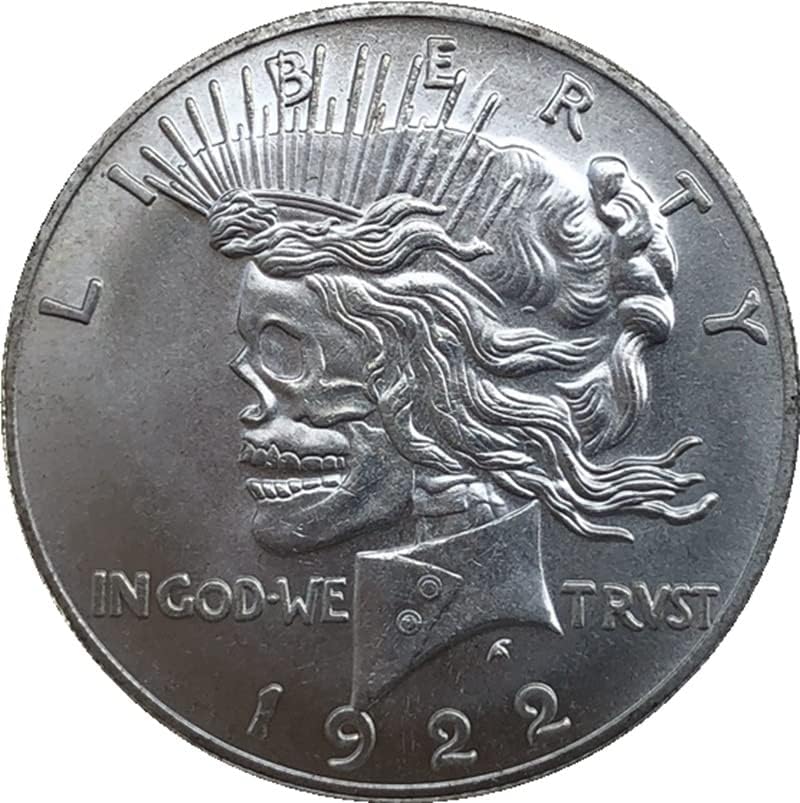 38мм Антички Сребрен Долар Монета Американски Скитник Монета 1922 Ракотворби Странски Комеморативна Монета